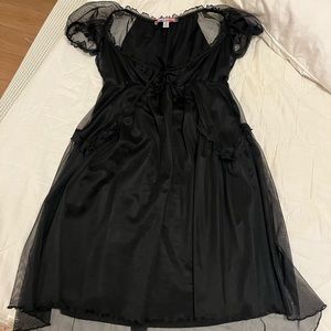 URBAN OUTFITTERS black babydoll dress